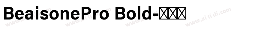 BeaisonePro Bold字体转换
